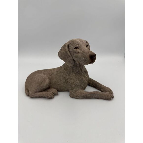 SANDICAST Sandra Brue Weimaraner Dog 10"x6" Figurine Hand Cast & Painted Statue - Picture 1 of 8
